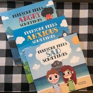 Colorful Book Series in Red and Blue